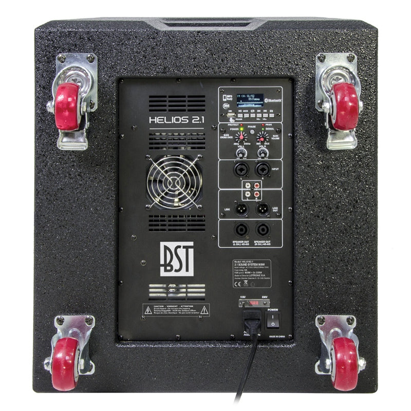 Kit subwoofer 18" 500W cu 2 sateliți 4" 200W RMS, BST HELIOS2.1