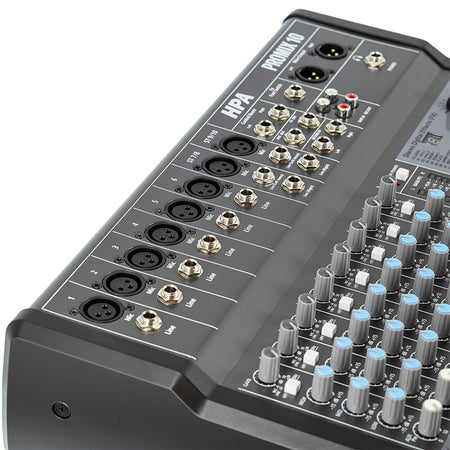Mixer digital 10 canale 48V cu Bluetooth, USB, SD, rack HPA HPAPROMIX10