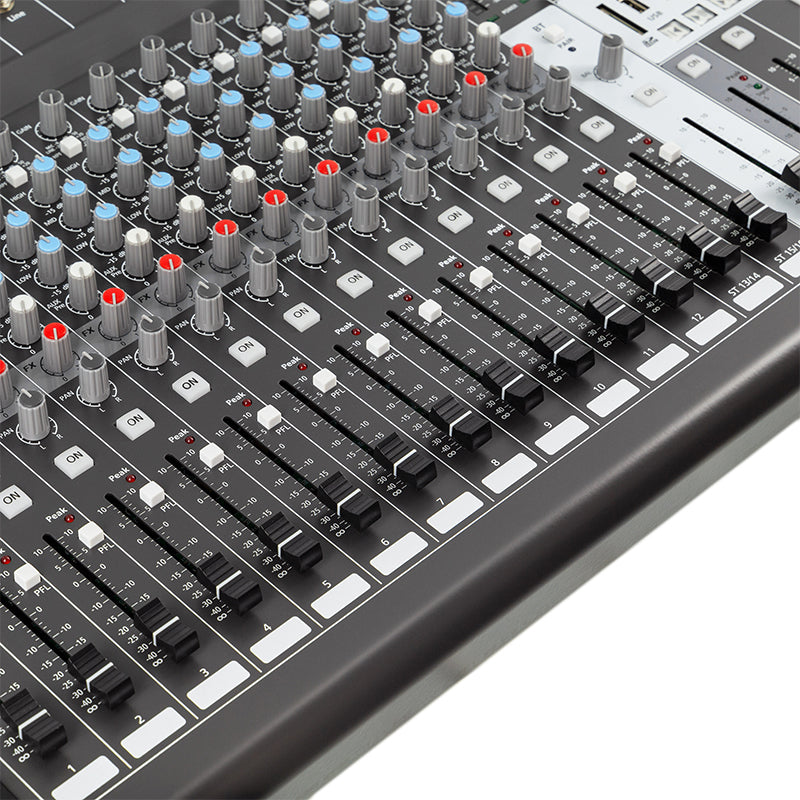 Mixer digital 16 canale cu 48V, BT, USB, SD, multi-efecte HPA HPAPROMIX16
