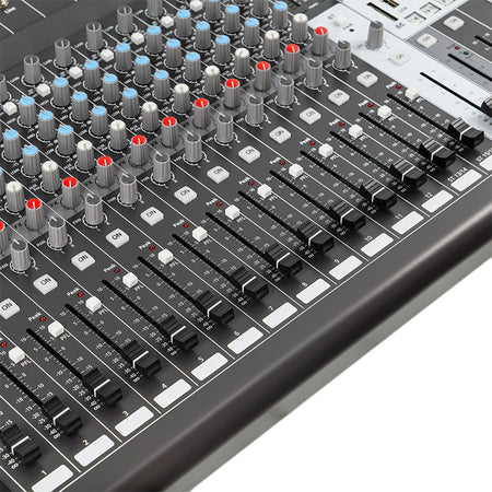 Mixer digital 16 canale cu 48V, BT, USB, SD, multi-efecte HPA HPAPROMIX16