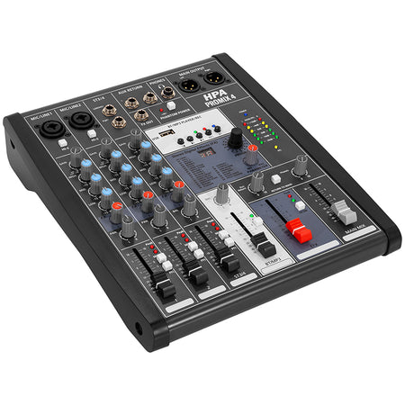 Mixer digital 4 canale 48V, Bluetooth, USB/SD, HPA HPAPROMIX4