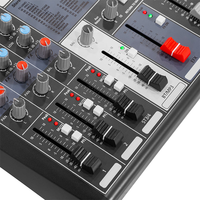 Mixer digital 4 canale 48V, Bluetooth, USB/SD, HPA HPAPROMIX4
