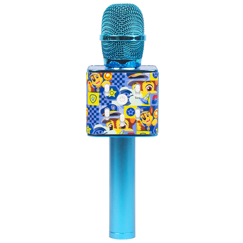 Microfon karaoke wireless Paw Patrol albastru, reglaj sunet, Bluetooth - Huslog HUS100029