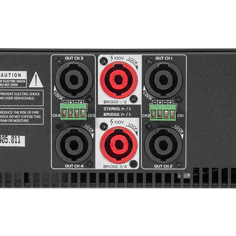 Amplificator hibrid 4x400W/4x800W RMS 100V/240V, clasa D, HPA HYBRID-4C