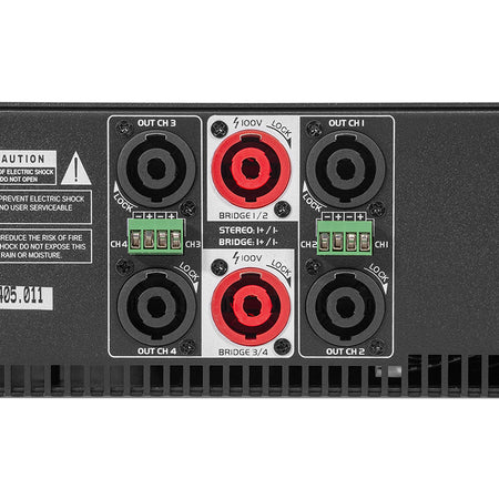 Amplificator hibrid 4x400W/4x800W RMS 100V/240V, clasa D, HPA HYBRID-4C