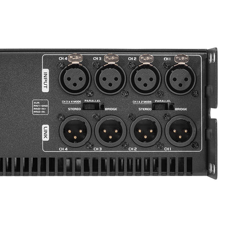 Amplificator hibrid 4x400W/4x800W RMS 100V/240V, clasa D, HPA HYBRID-4C