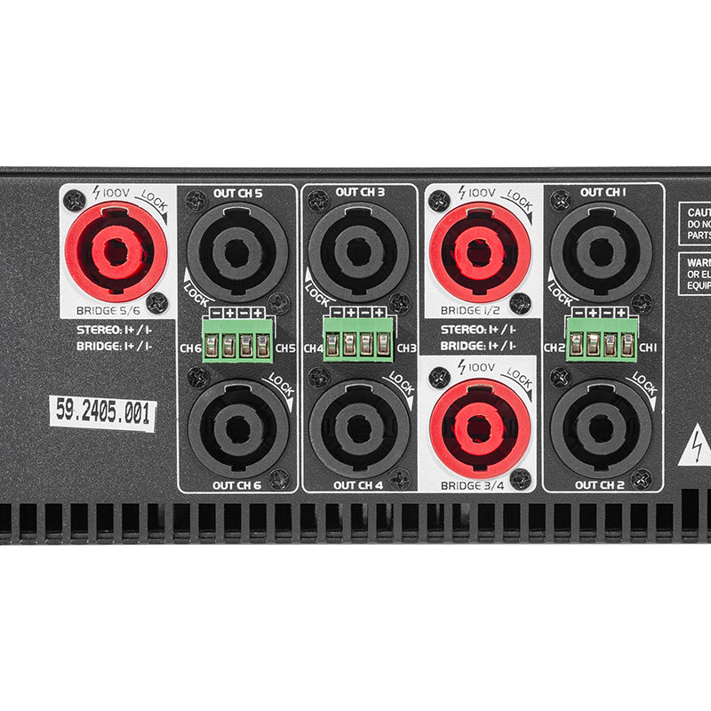 Amplificator hibrid 6×400 W RMS 8Ω, 6×800 W RMS 4Ω HPA HYBRID-6C