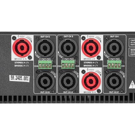 Amplificator hibrid 6×400 W RMS 8Ω, 6×800 W RMS 4Ω HPA HYBRID-6C
