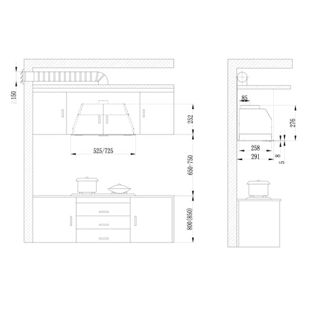 Hota Decorativa Inclinata Samus 60cm, 68 W