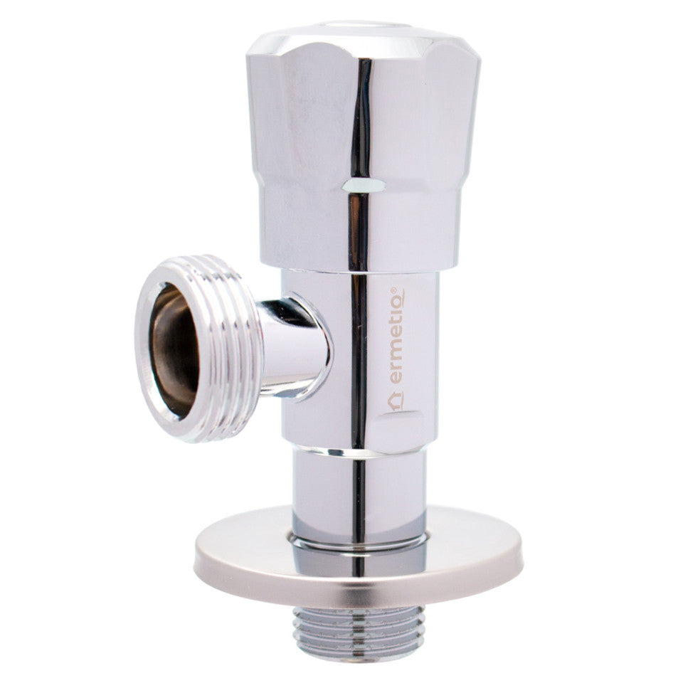 Robinet colțar Ermetiq CLASSIC din inox SUS304 cu racord 1/2" × 3/4"