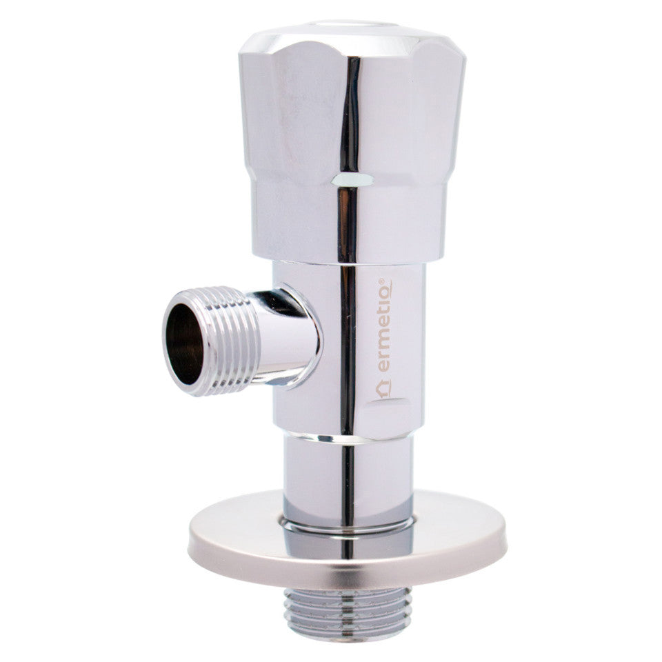 Robinet colțar Ermetiq Classic din inox SUS304 cu racord 1/2 × 3/8 inch