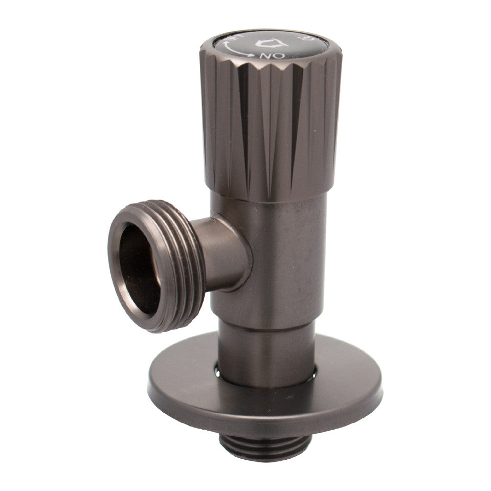 Robinet colțar Ermetiq din inox SUS304 1/2 x 3/4 cu finisaj gri mat