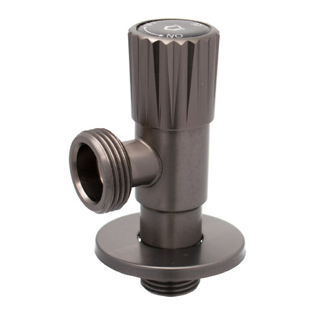 Robinet colțar Ermetiq din inox SUS304 1/2 x 3/4 cu finisaj gri mat