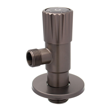 Robinet colțar Ermetiq din inox SUS304 1/2 × 3/8 cu finisaj gri mat