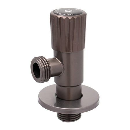 Robinet colțar Ermetiq din inox SUS304 1/2 × 1/2 inch gri mat