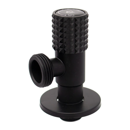 Robinet colțar Ermetiq din inox SUS304 1/2 x 3/4 inch negru mat