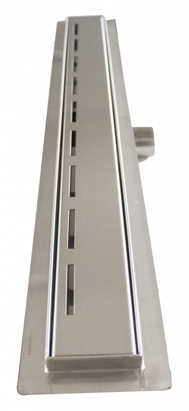 Rigolă de duș din oțel inoxidabil RAIL 600×70 mm cu evacuare orizontală