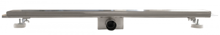 Rigolă de duș din oțel inoxidabil RAIL 600×70 mm cu evacuare orizontală