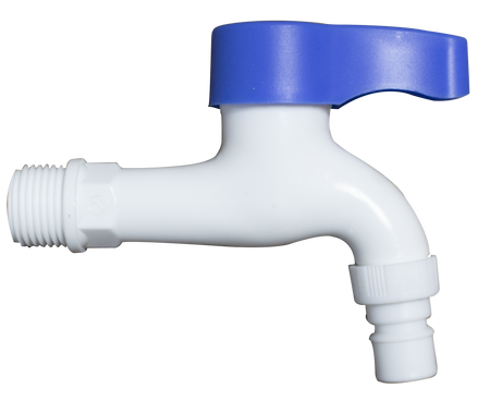 Robinet dublu serviciu din plastic Everpro cu racord 1/2" și portfurtun
