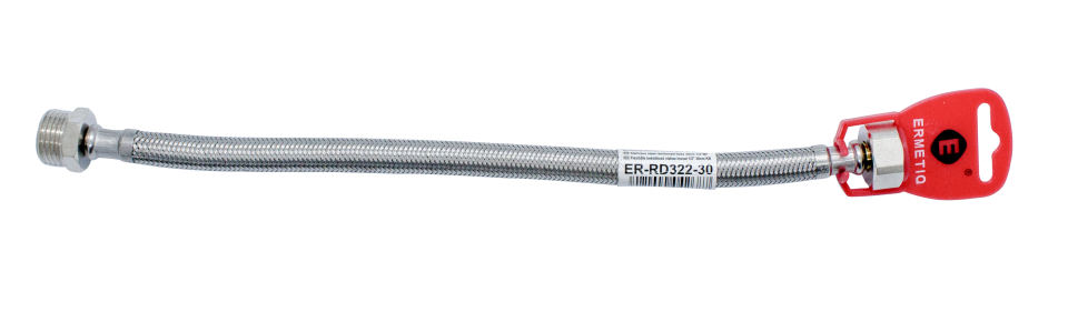 Racord flexibil ranforsat cu inox de 60 cm cu filet 1/2 × 1/2 interior-exterior