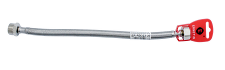 Racord flexibil ranforsat cu inox de 60 cm cu filet 1/2 × 1/2 interior-exterior