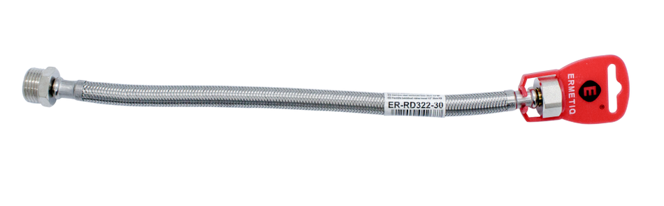 Racord flexibil cu împletitură din oțel inoxidabil de 80 cm și filet 1/2 inch interior-exterior