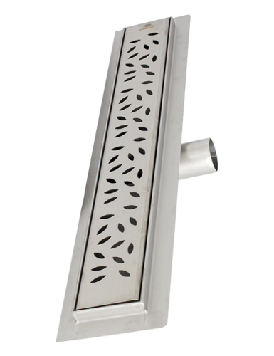 Rigolă de duș din oțel inoxidabil Stylish 700 × 70 mm cu evacuare orizontală