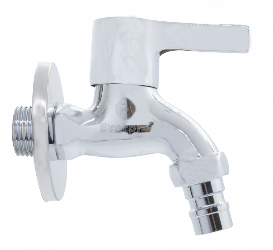 Robinet dublu serviciu ECO cu cuplare rapidă 1/2 inch din alamă nichelată cu cartuș ceramic