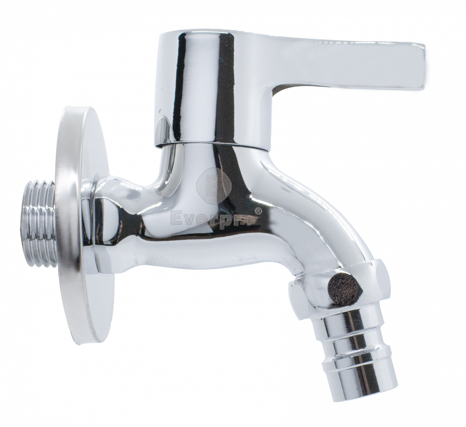 Robinet dublu serviciu ECO cu cuplare rapidă 1/2 inch din alamă nichelată cu cartuș ceramic