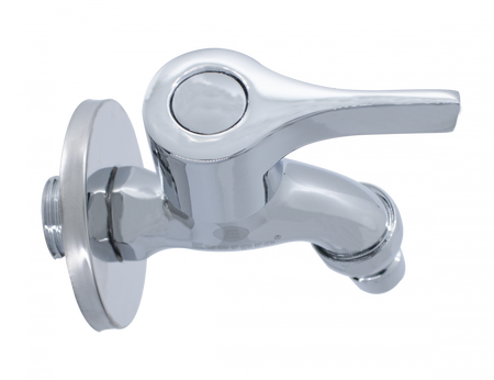 Robinet dublu serviciu ECO cu cuplare rapidă 1/2 inch din alamă nichelată cu cartuș ceramic