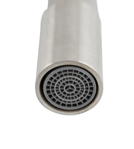 Baterie de bucătărie din inox SUS 304 cu pipă flexibilă neagră și cartuș ceramic