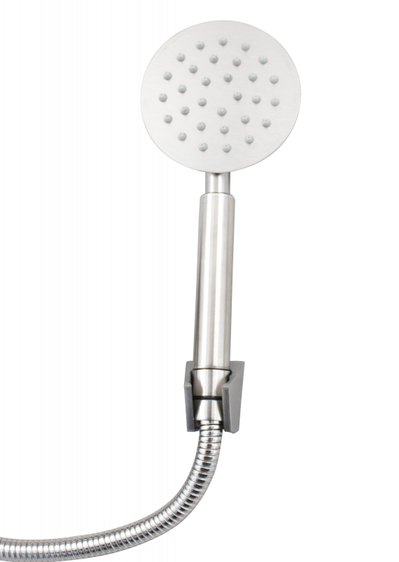 Baterie cadă Ermetiq din inox SUS 304 cu pipă lungă de 30 cm și duș