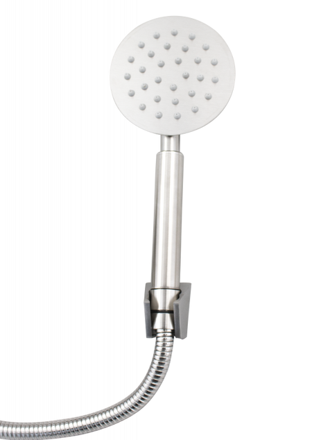 Baterie cadă Ermetiq din inox SUS 304 cu pipă lungă de 30 cm și duș