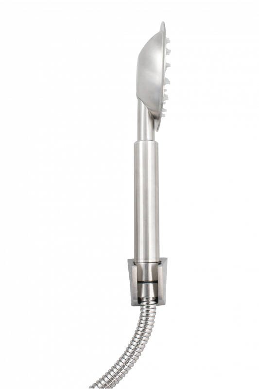 Baterie cadă Ermetiq din inox SUS 304 cu pipă lungă de 30 cm și duș