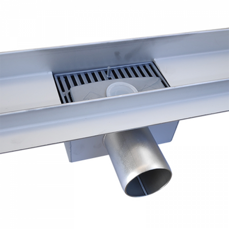 Rigolă de duș din oțel inoxidabil cu evacuare orizontală de 700 × 70 mm