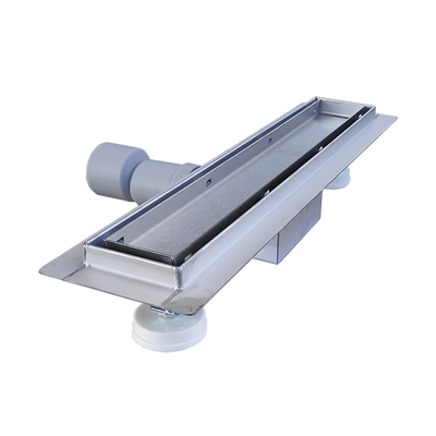Rigolă de duș din oțel inoxidabil placabilă de 800 × 70 mm cu capac reversibil