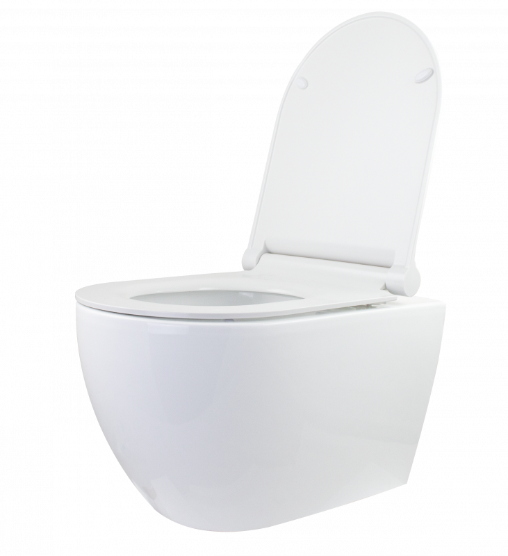 WC suspendat cu capac soft-close ERMETIQ BOAT de 505 × 350 × 350 mm