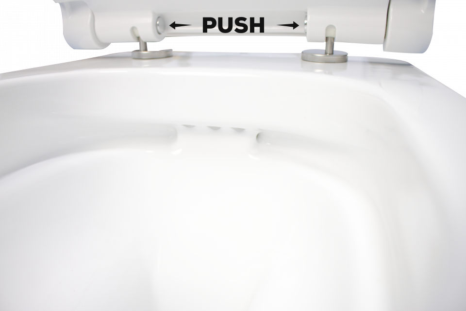 WC suspendat cu capac soft-close ERMETIQ BOAT de 505 × 350 × 350 mm