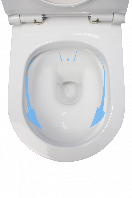 WC suspendat cu capac soft-close ERMETIQ BOAT de 505 × 350 × 350 mm