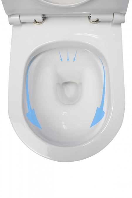 WC suspendat cu capac soft-close ERMETIQ BOAT de 505 × 350 × 350 mm