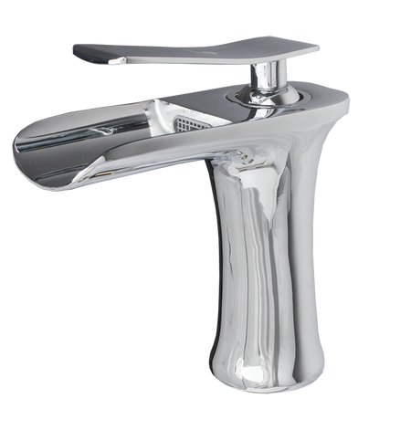 Baterie lavoar tip cascadă ERMETIQ monocomandă cromată cu cartuș ceramic de 35 mm