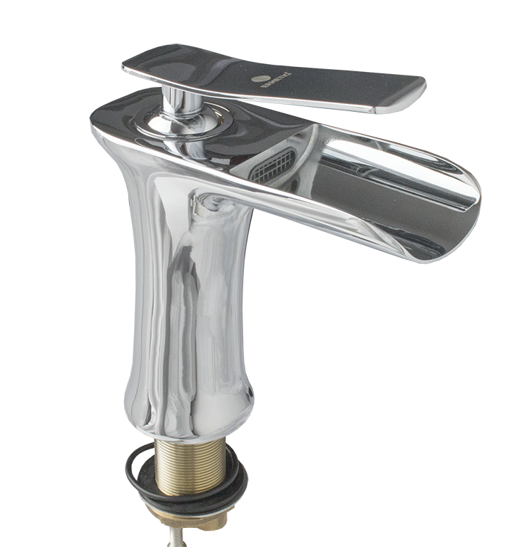 Baterie lavoar tip cascadă ERMETIQ monocomandă cromată cu cartuș ceramic de 35 mm