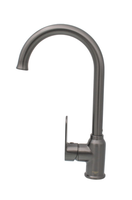 Baterie de bucătărie MOON GRAY gri antracit din alamă cu cartuș ceramic Ø40