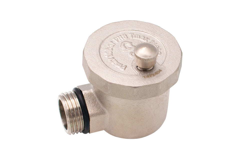 Aerisitor automat colțar cu racorduri de 1/2″ M și 1/2″