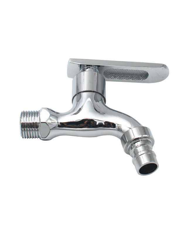 Robinet dublu serviciu scurt Everpro 1/2 inch cu cartuș ceramic și corp din alamă nichelată