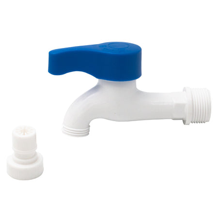 Robinet dublu serviciu din plastic Everpro cu racord 1/2" și portfurtun