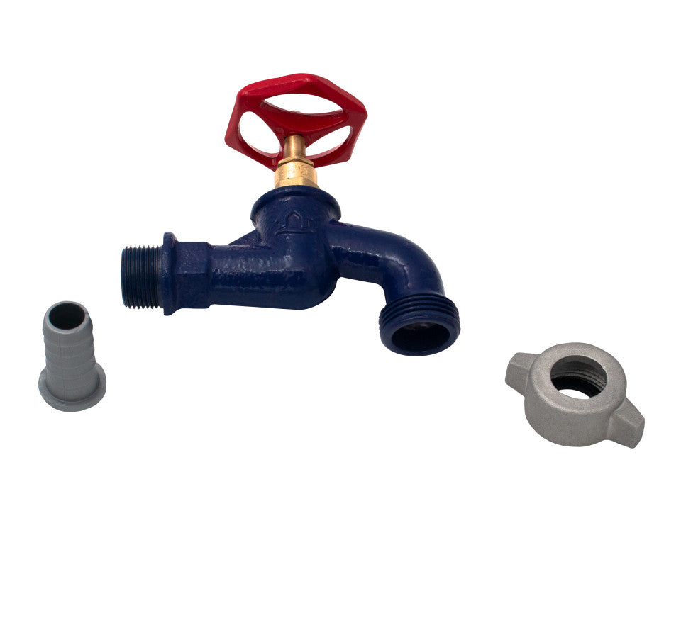 Robinet dublu serviciu din fontă 1/2" × 3/4" cu ștuț port-furtun