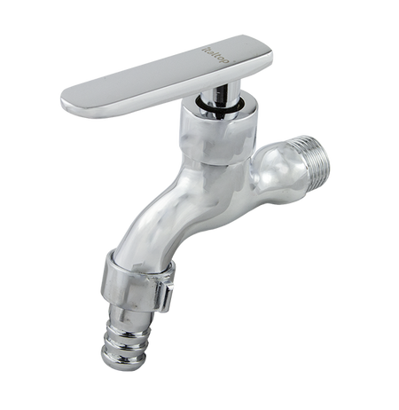 Robinet dublu serviciu scurt Everpro 1/2 inch cu cartuș ceramic și corp din alamă nichelată