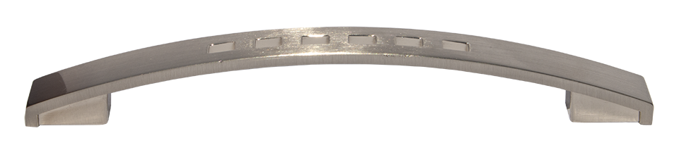 Mâner mobilier HOLEY nichel cu interax de 128 mm