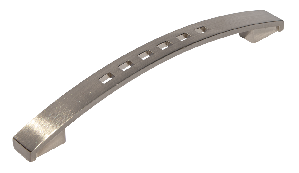 Mâner mobilier HOLEY nichel cu interax de 128 mm